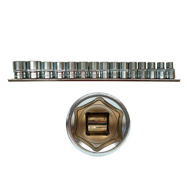 Conjunto de Chaves Curtas de 6 Faces HEX 15 Peças 10457